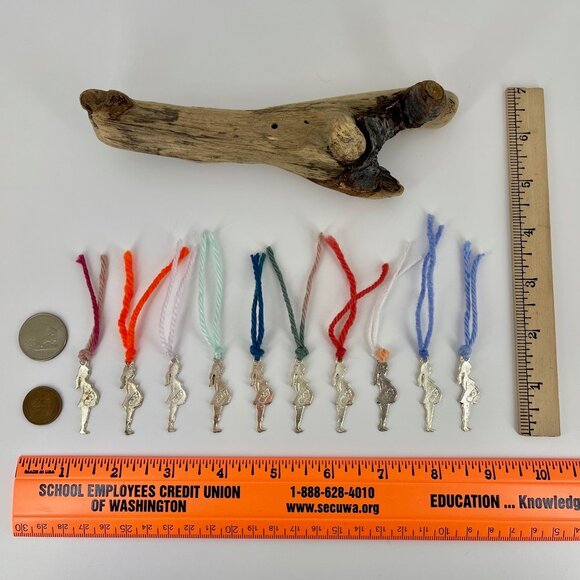 PREGNANCY MILAGRO . CHARM EX VOTO OFFERING . PREGNANT LADY WITH BABY BELLY . - Picture 16 of 16